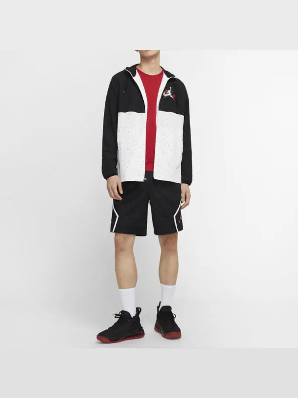 Куртка men's as j jm clscs windwear jkt colorblock hooded jacket black Air Jordan — изображение 3 из 4, черный