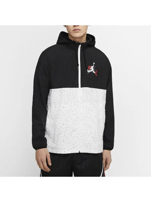 Куртка men's as j jm clscs windwear jkt colorblock hooded jacket black Air Jordan — изображение 4 из 4, черный
