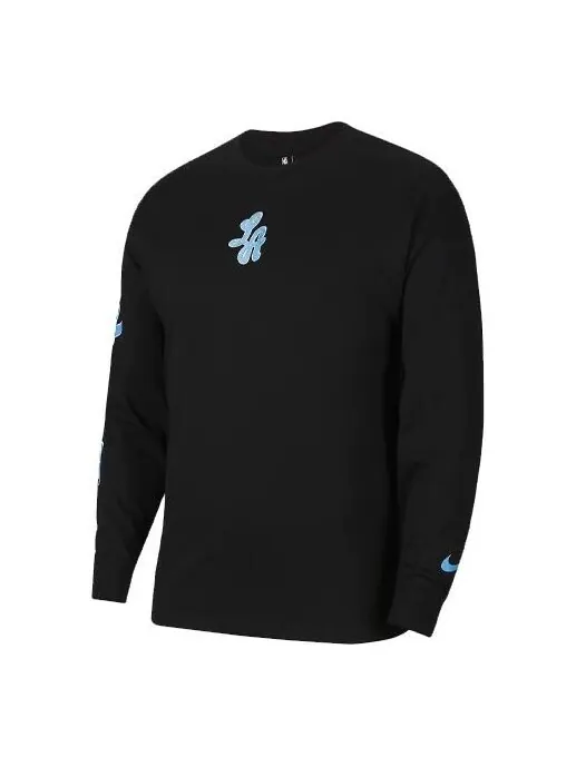 Толстовка Nike NBA Courtside City Edition Los Angeles Lakers Casual Sports Round Neck Long Sleeves — изображение 1 из 3