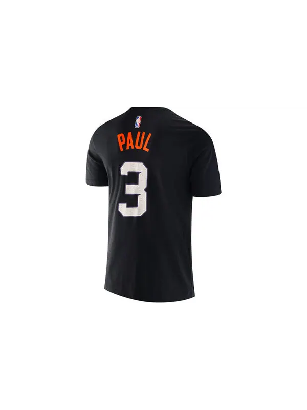 Футболка sw fan edition phoenix suns paul no. 3 cp3 sports training short sleeve black Nike — изображение 2 из 2, черный