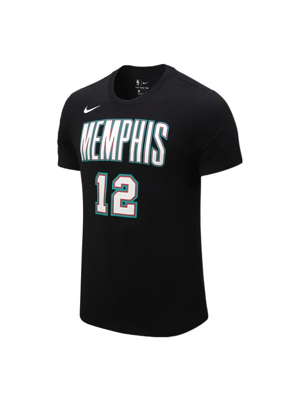 Футболка Nike NBA Memphis Gray Memphis Grizzlies Morant No. 12 Casual Breathable Sports Short — изображение 1 из 2, мульти