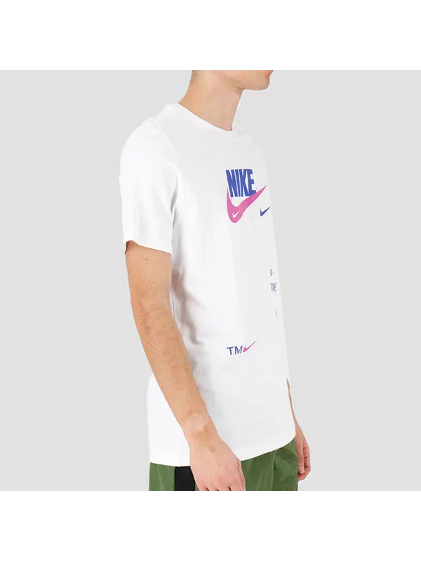 Футболка swoosh round neck short sleeve white Nike — изображение 4 из 4, белый