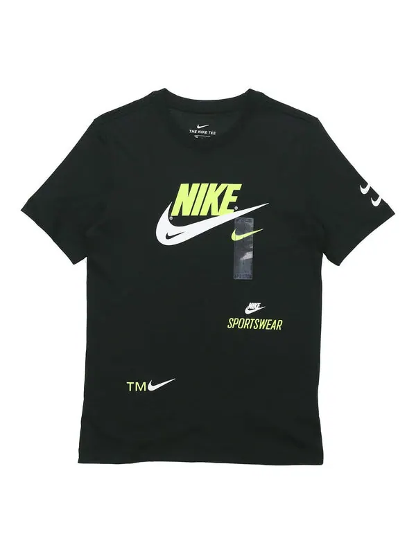 Футболка Nike Alphabet Logo Sports Short Sleeve Black — изображение 1 из 4, черный