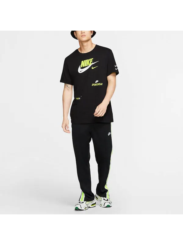 Футболка Nike Alphabet Logo Sports Short Sleeve Black — изображение 3 из 4, черный