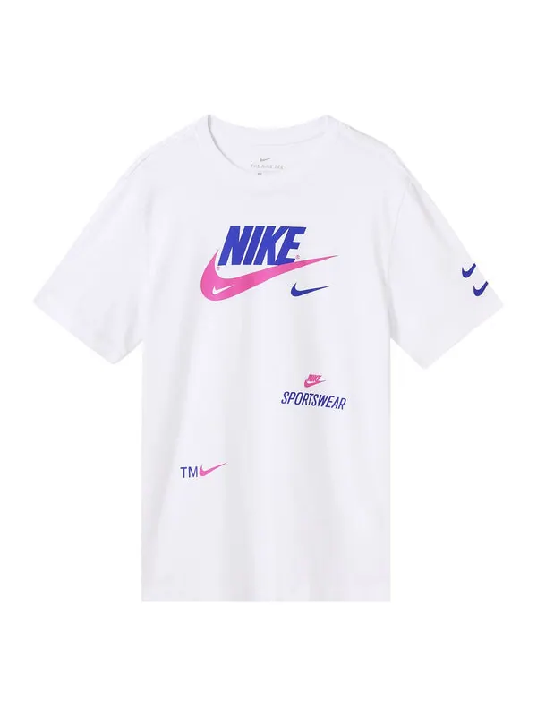 Футболка алфавит спорт короткий рукав Nike — изображение 1 из 4, белый
