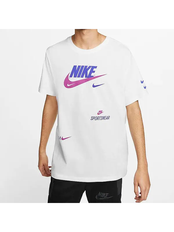 Футболка алфавит спорт короткий рукав Nike — изображение 4 из 4, белый