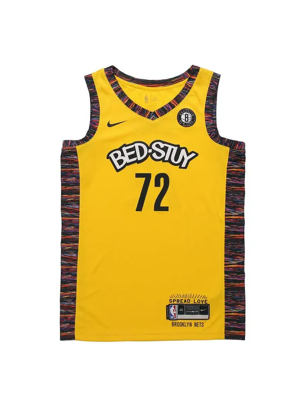 Майка Nike Brooklyn NetsNba SwingmanBasketball Jersey For Men Yellow — изображение 1 из 2, желтый