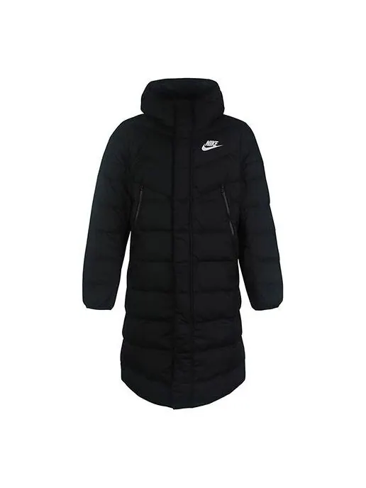 Пуховик Nike Down Fill Stay Warm hooded Down Jacket Black — изображение 1 из 4, черный