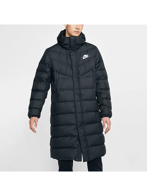 Пуховик Nike Down Fill Stay Warm hooded Down Jacket Black — изображение 3 из 4, черный