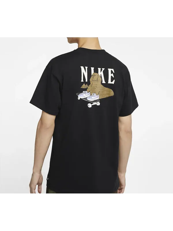 Футболка Nike SB Skate T-Shirt Back Round Neck Short Sleeve Black — изображение 4 из 4, черный