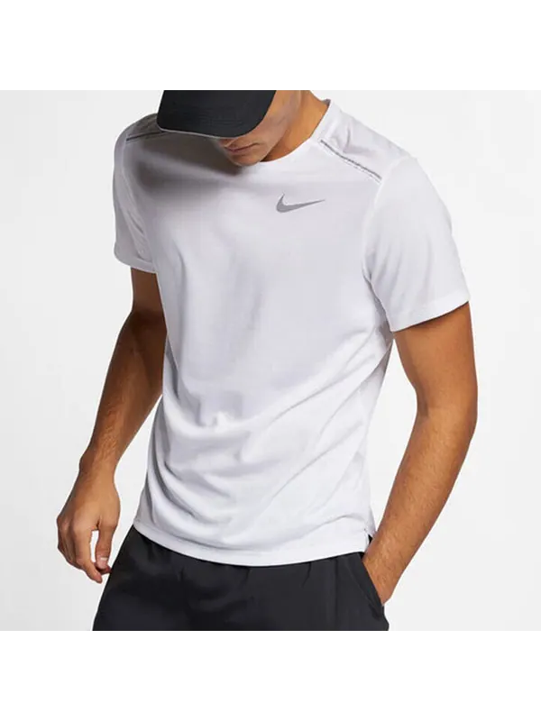 Футболка dri-fit quick dry reflective casual sports running white Nike — изображение 3 из 3, белый