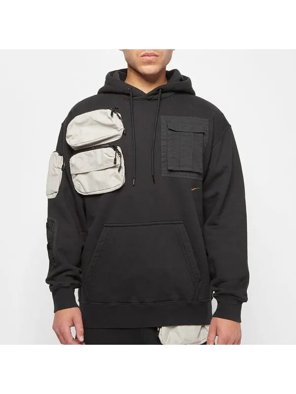 Толстовка Men's Nike x Travis Scott Crossover Cactus Jack Small Logo Functional Design Black — изображение 3 из 3, черный