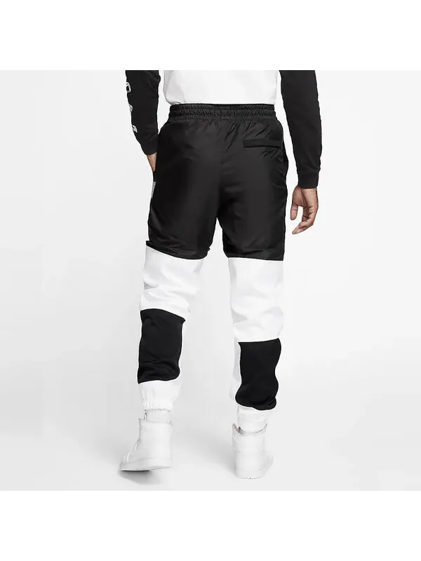 Спортивные штаны Air Jordan Air 11 Black White Splicing Sports Pants Long Pants Black White — изображение 4 из 4