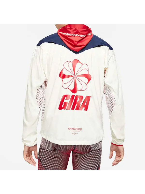 Куртка Men's Nike x Gyakusou Crossover Splicing Colorblock Alphabet Zipper Hooded Jacket White — изображение 3 из 3, мульти