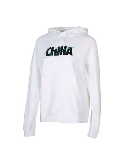 Свитер nsw chn po hoodie logo printing white Nike — изображение 1 из 4, белый