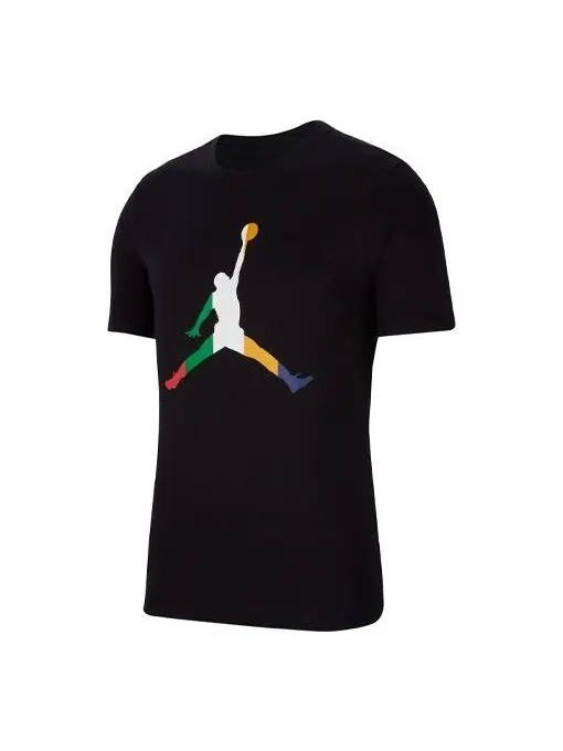 Футболка спортивная ДНК Jumpman круглый вырез короткий рукав Air Jordan — изображение 1 из 4, черный