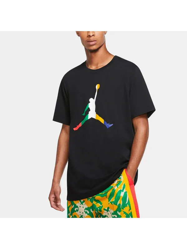 Футболка спортивная ДНК Jumpman круглый вырез короткий рукав Air Jordan — изображение 3 из 4, черный