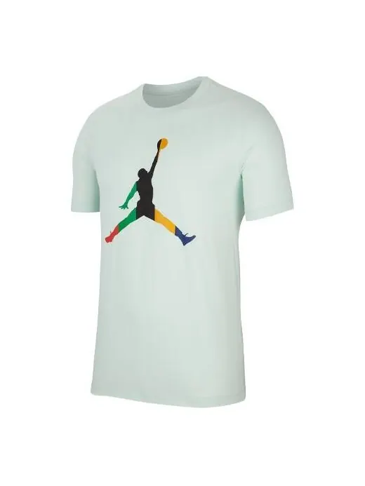 Футболка спортивная ДНК Jumpman с круглым вырезом и коротким рукавом мужские Air Jordan — изображение 1 из 2, синий