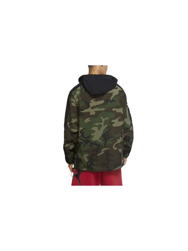 Куртка Air Jordan Jumpman Classics Camouflage Printing Hooded Jacket Green — изображение 2 из 3, зеленый