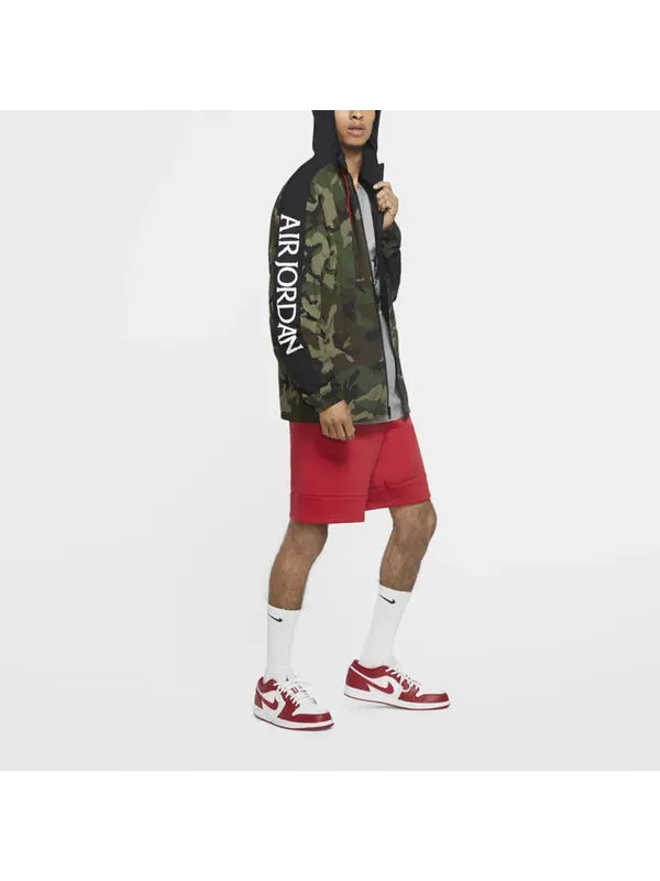 Куртка Air Jordan Jumpman Classics Camouflage Printing Hooded Jacket Green — изображение 3 из 3, зеленый
