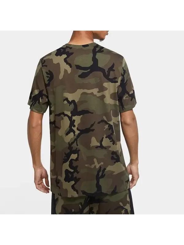 Футболка Air Jordan Jumpman Classics Camo Camouflage Short-sleeve Tee Men Olive Green — изображение 4 из 4, оливковый зеленый