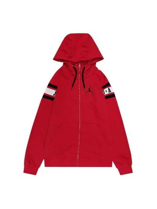 Куртка Air Jordan Knit Breathable Athleisure Casual Sports Jacket Red — изображение 1 из 2, красный
