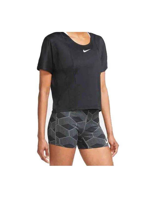 Футболка icon clash city sleek sports running tops short sleeve black Nike — изображение 4 из 4, черный