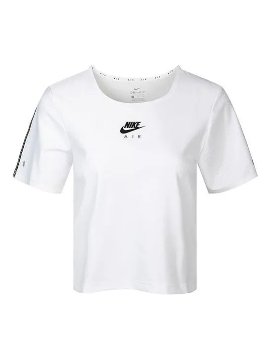 Футболка air dri fit быстросохнущие повседневные спортивные беговые с коротким рукавом Nike — изображение 1 из 4, белый