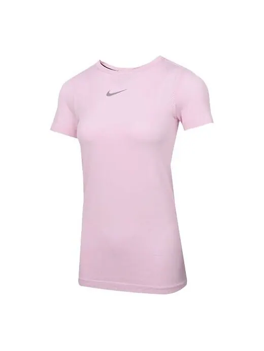 Футболка Infinite Dri Fit Running с коротким рукавом Nike — изображение 1 из 4, розовый