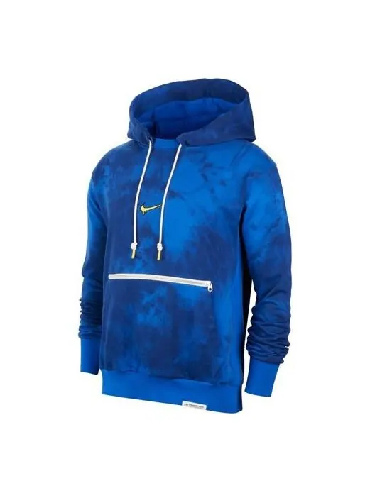 Толстовка Nike Hardwood Men's Basketball Pullover Blue — изображение 1 из 4, синий