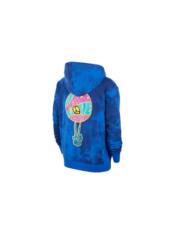 Толстовка Nike Hardwood Men's Basketball Pullover Blue — изображение 2 из 4, синий