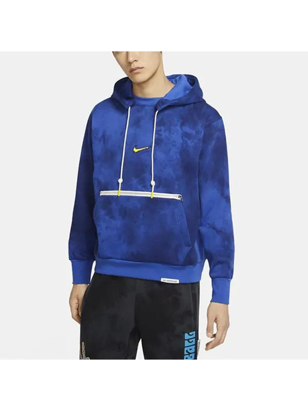 Толстовка Nike Hardwood Men's Basketball Pullover Blue — изображение 3 из 4, синий