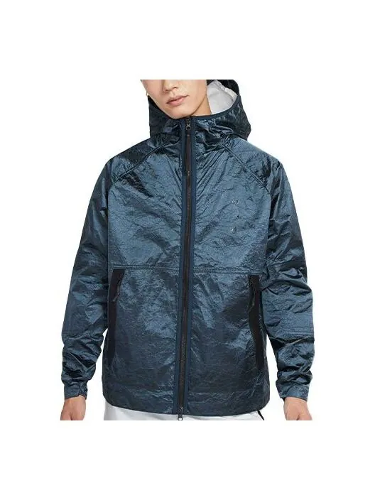 Куртка nsw tech pack woven hooded jacket blue Nike — изображение 1 из 4, синий