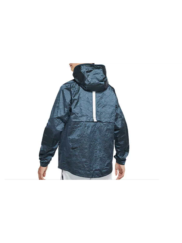 Куртка nsw tech pack woven hooded jacket blue Nike — изображение 2 из 4, синий