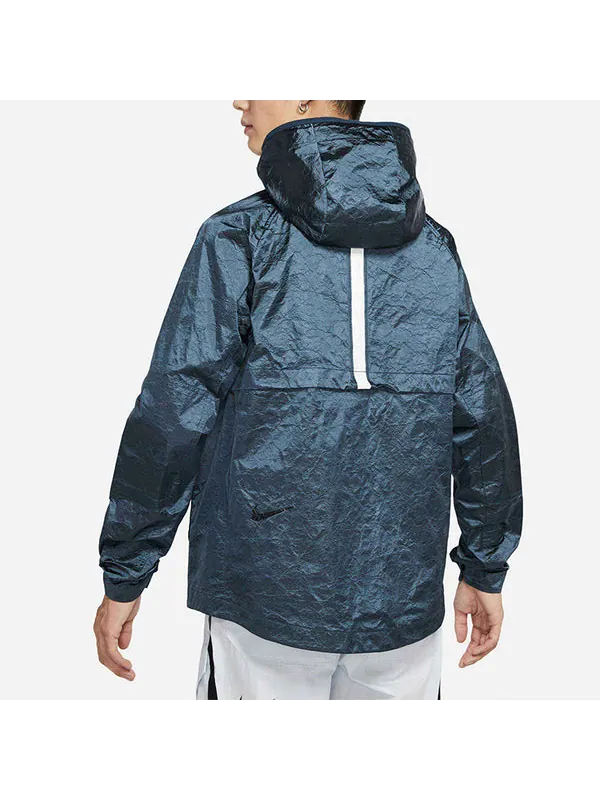Куртка nsw tech pack woven hooded jacket blue Nike — изображение 4 из 4, синий