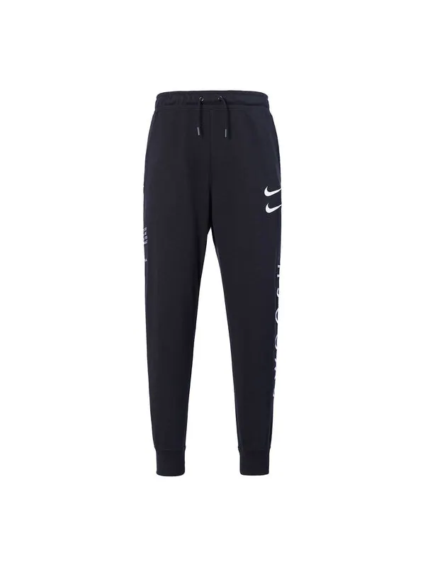 Спортивные штаны с логотипом Swoosh, спортивные штаны, мужские, Nike — изображение 1 из 4, черный