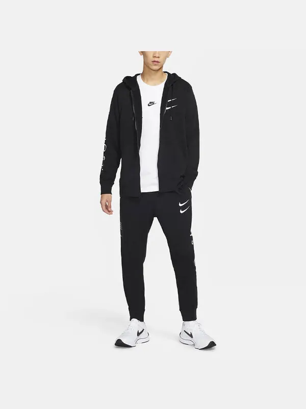 Спортивные штаны с логотипом Swoosh, спортивные штаны, мужские, Nike — изображение 3 из 4, черный