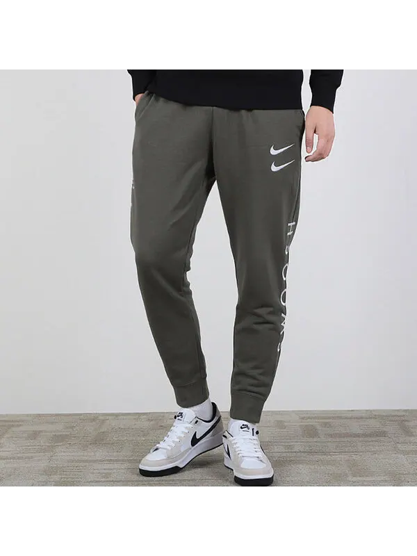 Брюки running gym basketball soccer/football breathable sports pants long pants dark brown Nike — изображение 3 из 4
