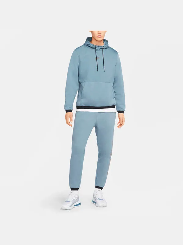 Толстовка Nike Sportswear Just Do It + Alphabet Fleece Blue — изображение 3 из 3, синий