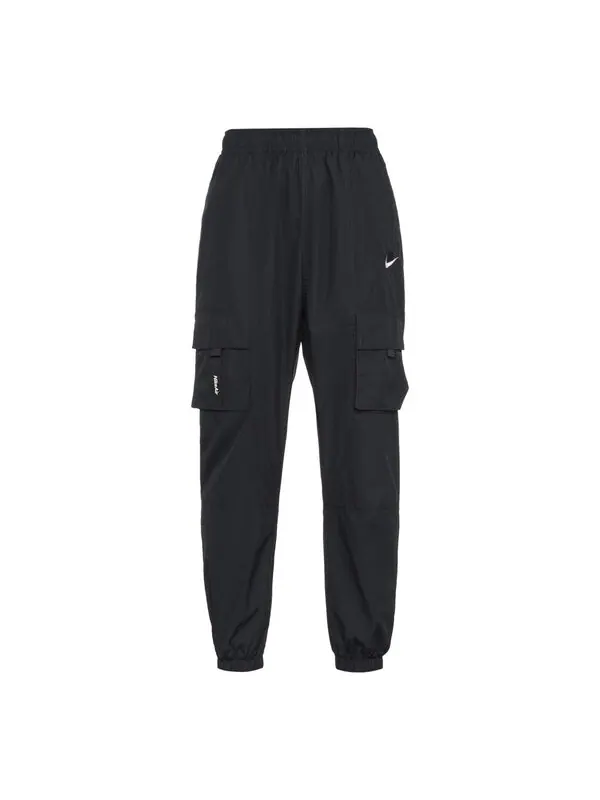 Брюки men's air casual woven black long pants/trousers Nike — изображение 1 из 4, черный