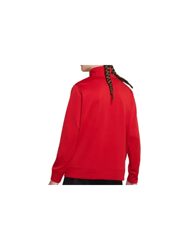 Куртка men's air zipper cardigan red tops 'black red' Nike — изображение 2 из 2, черный/красный