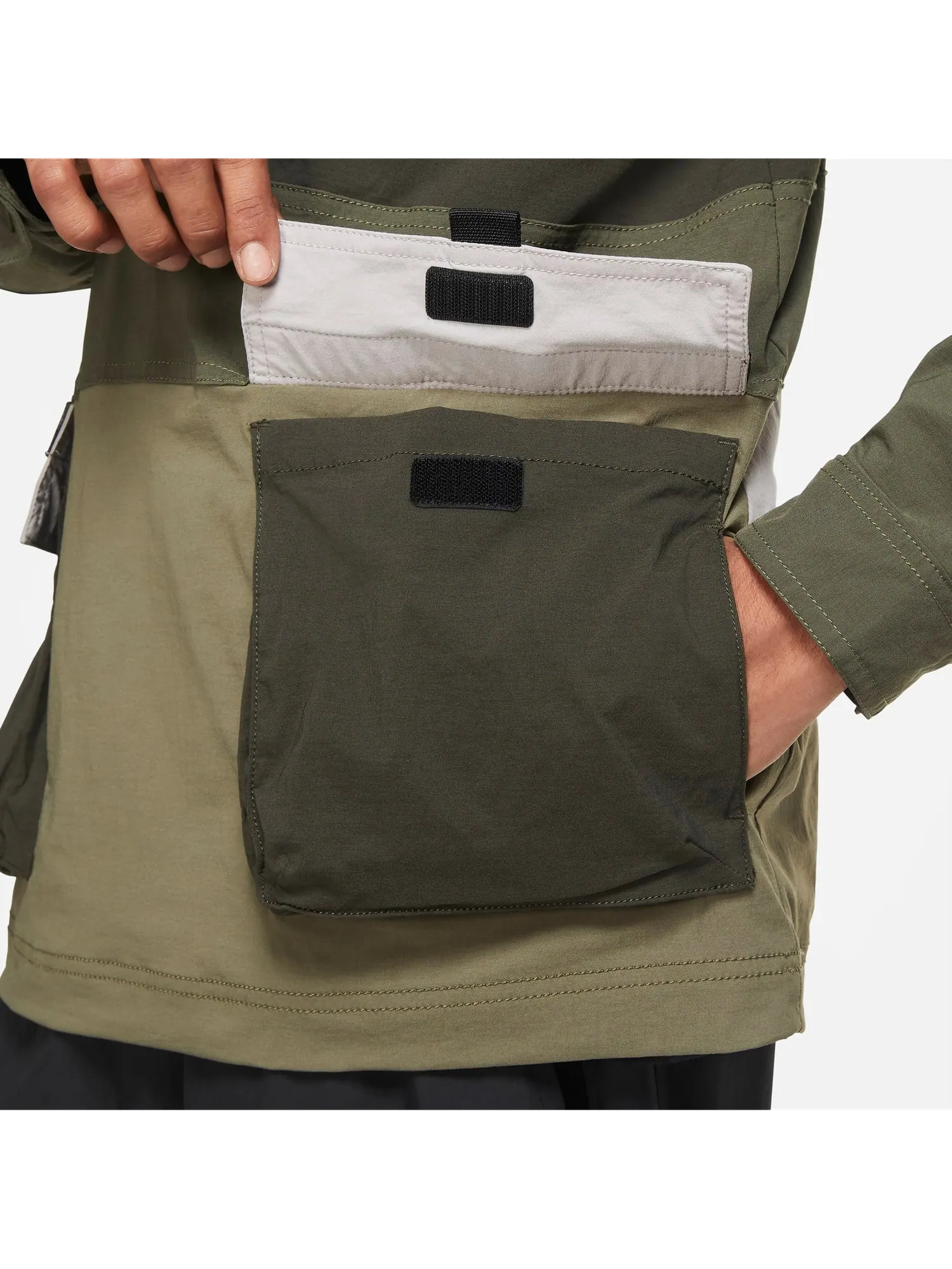 Куртка Nike Hype Hike Jacket 'Green Black' — изображение 5 из 5, зеленый