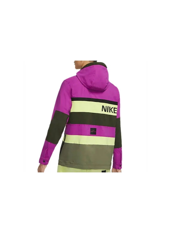 Штормовая куртка спортивная с капюшоном мужская Nike — изображение 2 из 3, красный