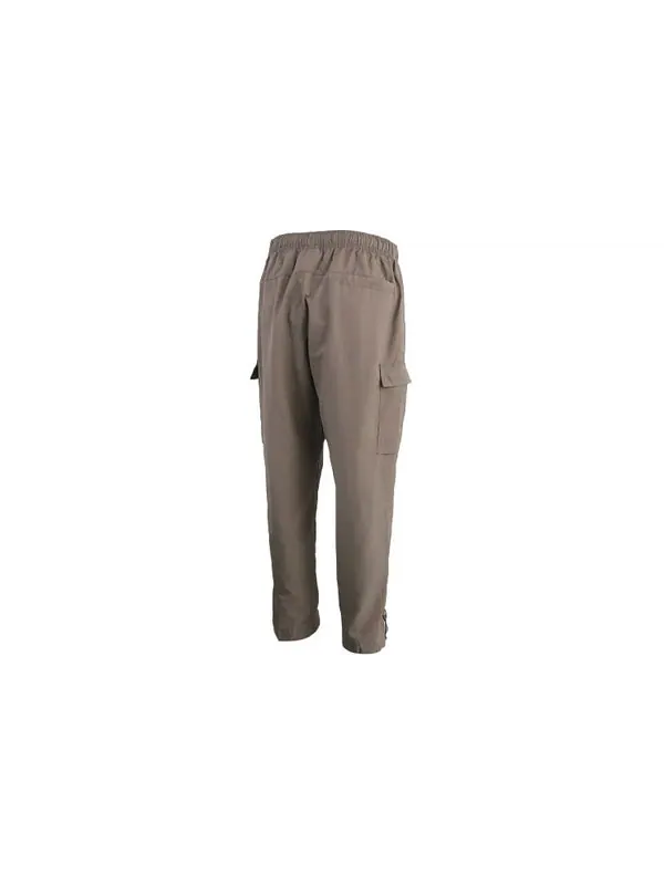 Брюки sportswear logo small label embroidered woven cargo long pants olive grey gray Nike — изображение 2 из 4, серый
