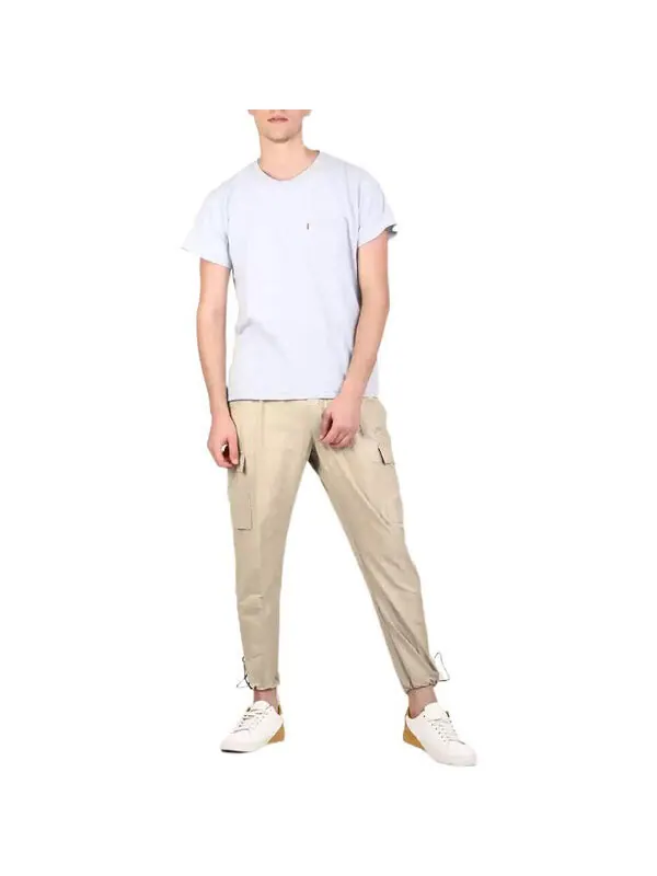 Брюки men's sportswear logo small label embroidered woven cargo casual pants/trousers light brown Nike — изображение 4 из 4