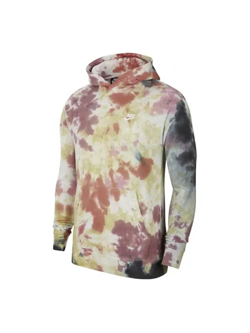 Толстовка Men's Nike Chest Small Logo Tie Dye Loose Colorblock, цвет colorblock — изображение 1 из 4