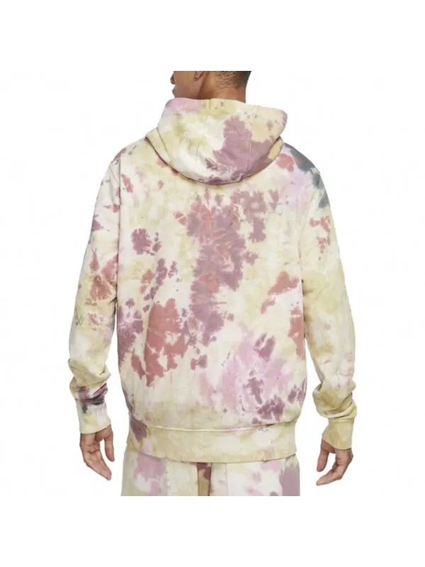 Толстовка Men's Nike Chest Small Logo Tie Dye Loose Colorblock, цвет colorblock — изображение 4 из 4