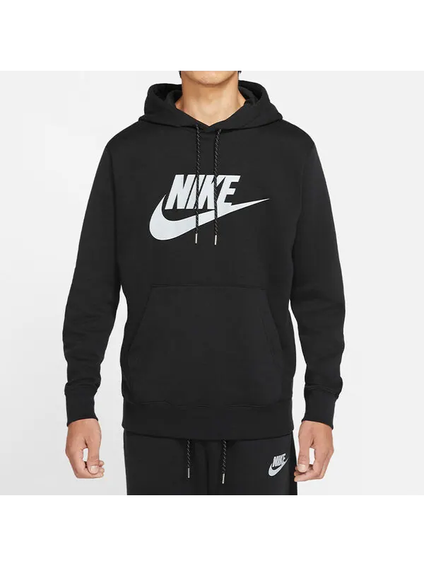 Толстовка Nike Sportswear Pullover Velvety Warm Men's Black — изображение 3 из 4, черный