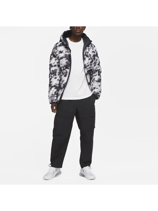 Пуховик Men's Nike Down-fill Windrunner Shield Sports Stay Warm Hooded Jacket Down Jacket White — изображение 3 из 4, белый