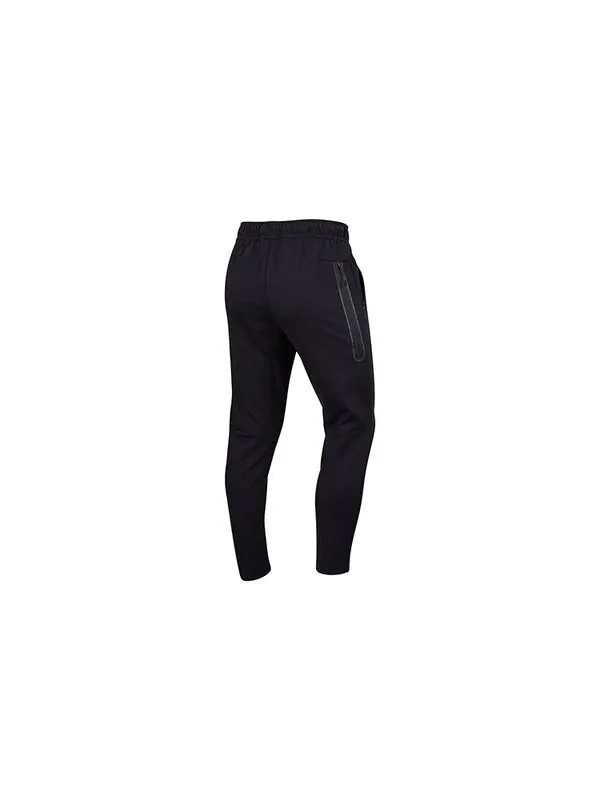 Брюки sportswear logo casual knit drawstring sports long pants black Nike — изображение 2 из 4, черный